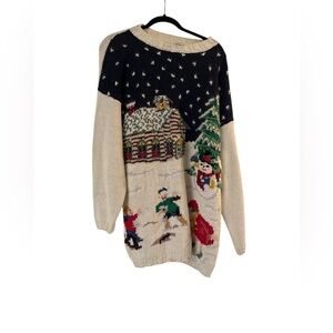Honors Charming Winter Wonderland Vintage Sweater